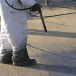 Louisville protective roof coatings over foam